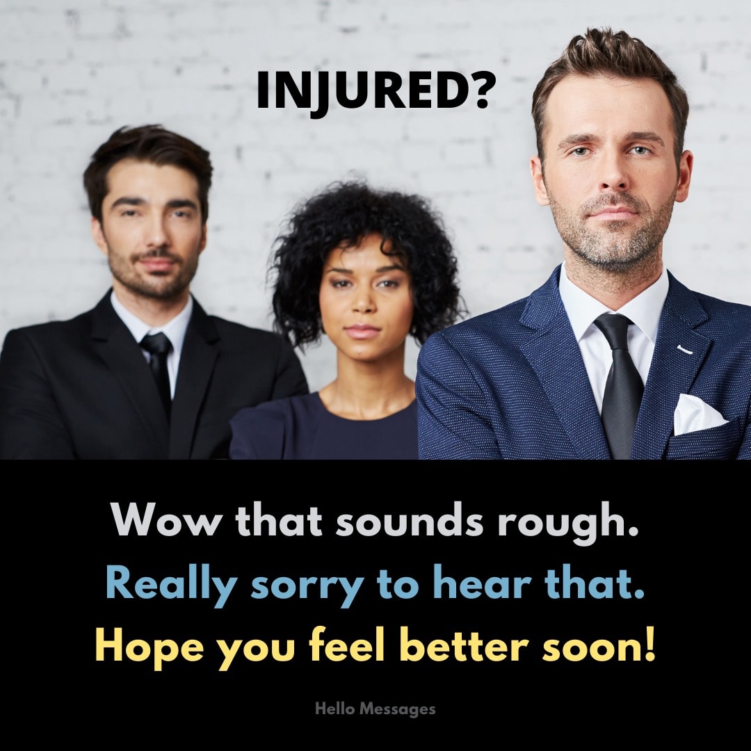 Injured? Wow that sounds rough. Really sorry to heat that. Feel better soon!
