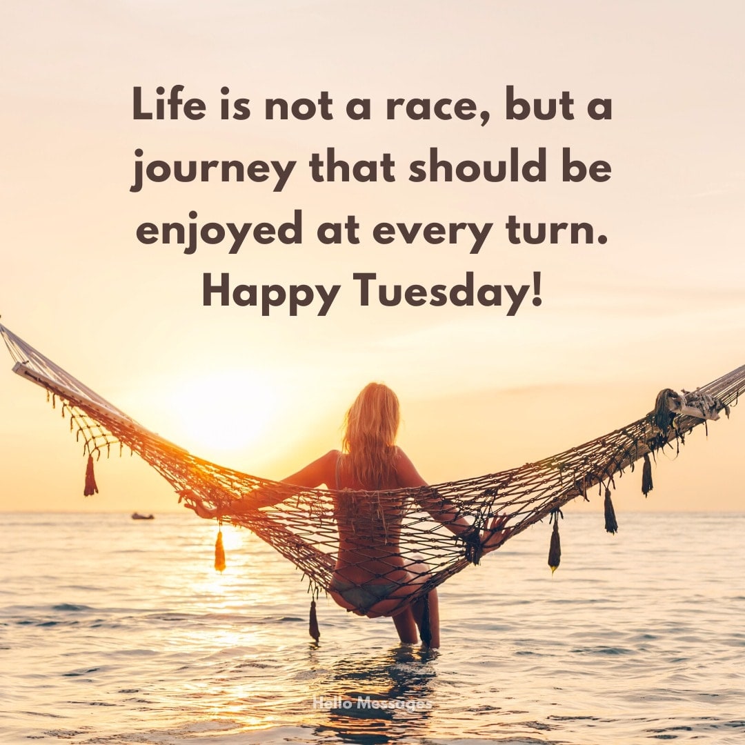 Life is not a race, but a...
